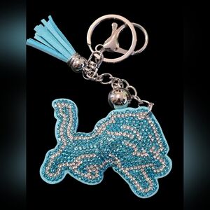 Detroit Lions Bag Charm Keychain with Tassel